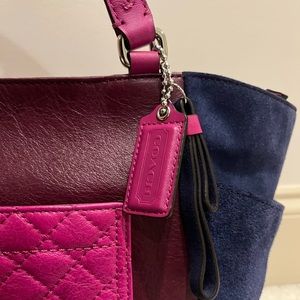 Coach Park Quilted Color Block Carrie